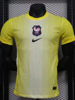 25-26 France Yellow Goalkeeper Player Version Soccer Jersey