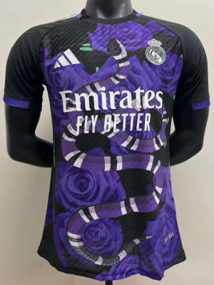 25-26 RMA Black Special Edition Player Version Training Shirts (紫蛇)