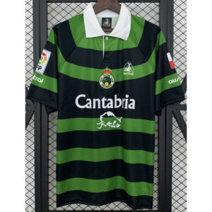 1999-2000 Racing de Santander  Away Retro Soccer Jersey (带章)