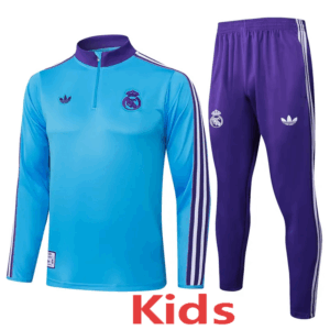 25-26 RMA Light blue Kids Half Pull Tracksuit #E2519(童装)(半拉链)