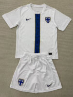 25-26 Finland Home Kids Soccer Jersey