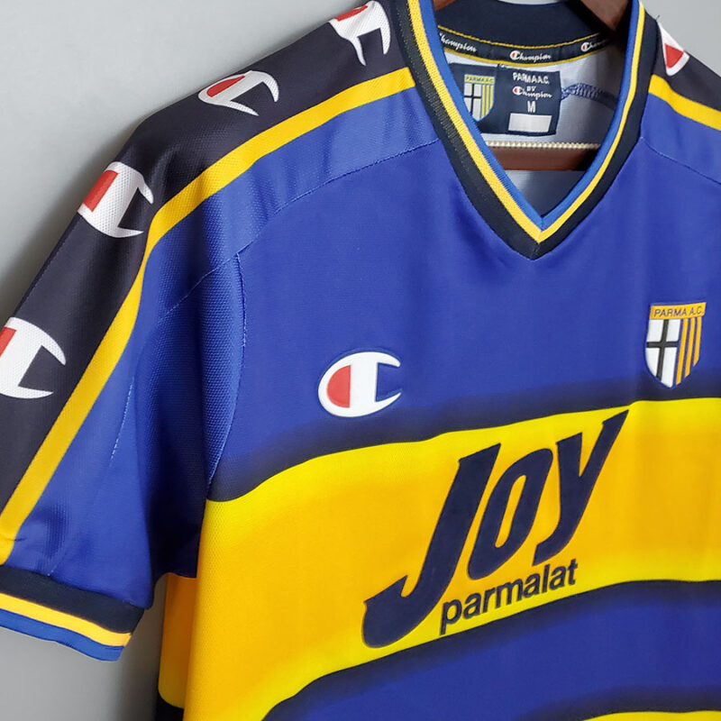 2001-2002 Parma Home Retro Soccer Jersey - Image 4