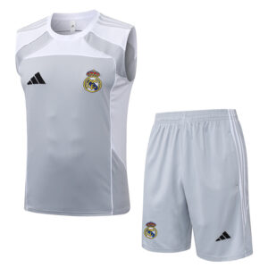 25-26 RMA Grey white Tank top and shorts suit #D25151