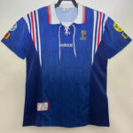 1996 France Home Retro Soccer Jersey (带章)
