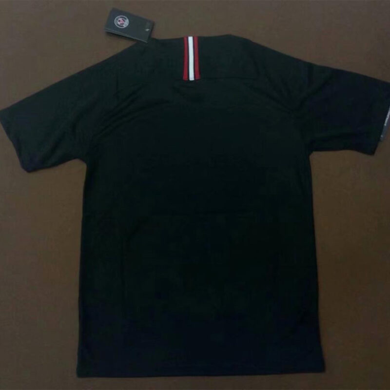 2018-2019 PSG Paris Jordan Black Retro Soccer Jersey - Image 3