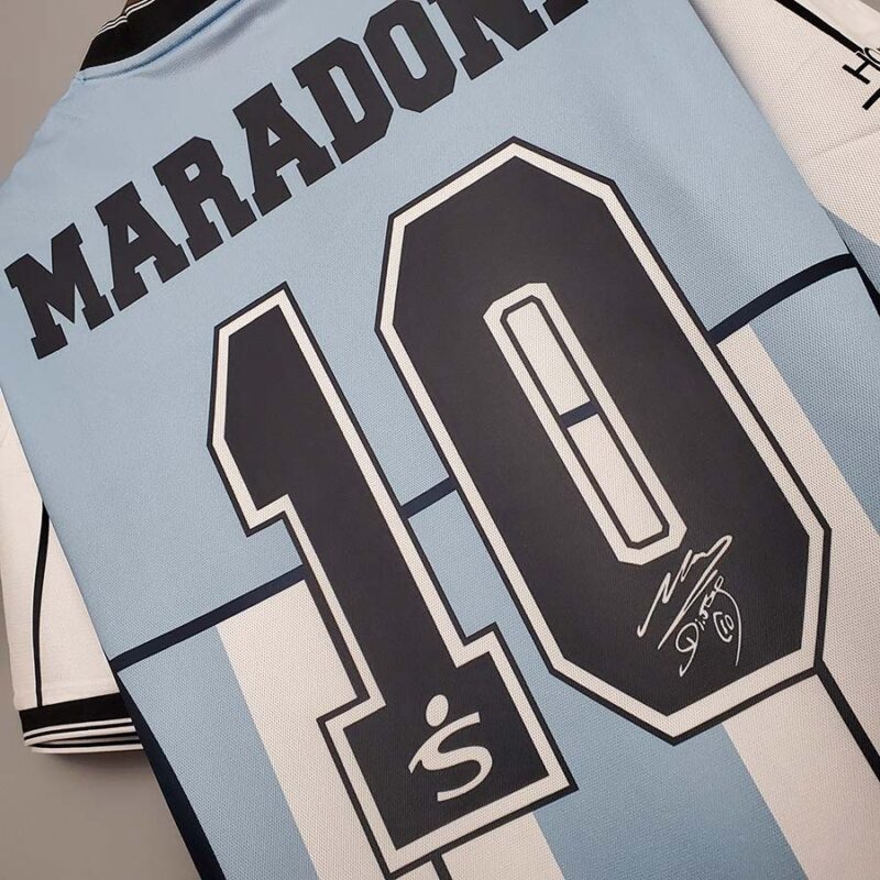 2001 Argentina MARADONA 10# Commemorative Edition Retro Soccer Jersey - Image 12