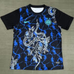 25-26 INT Black Blue Training shirts (蛇)