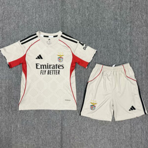 25-26 Benfica Away Kids Soccer Jersey