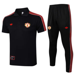 25-26 Man Utd Black Polo Tracksuit #C2518