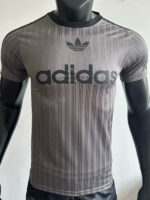 2025 AD Casual Grey Player Version Training shirts (三叶草)