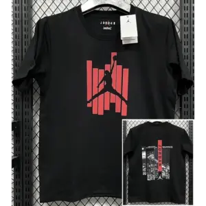 T282 Jordan Black High Quality Casual T-Shirt