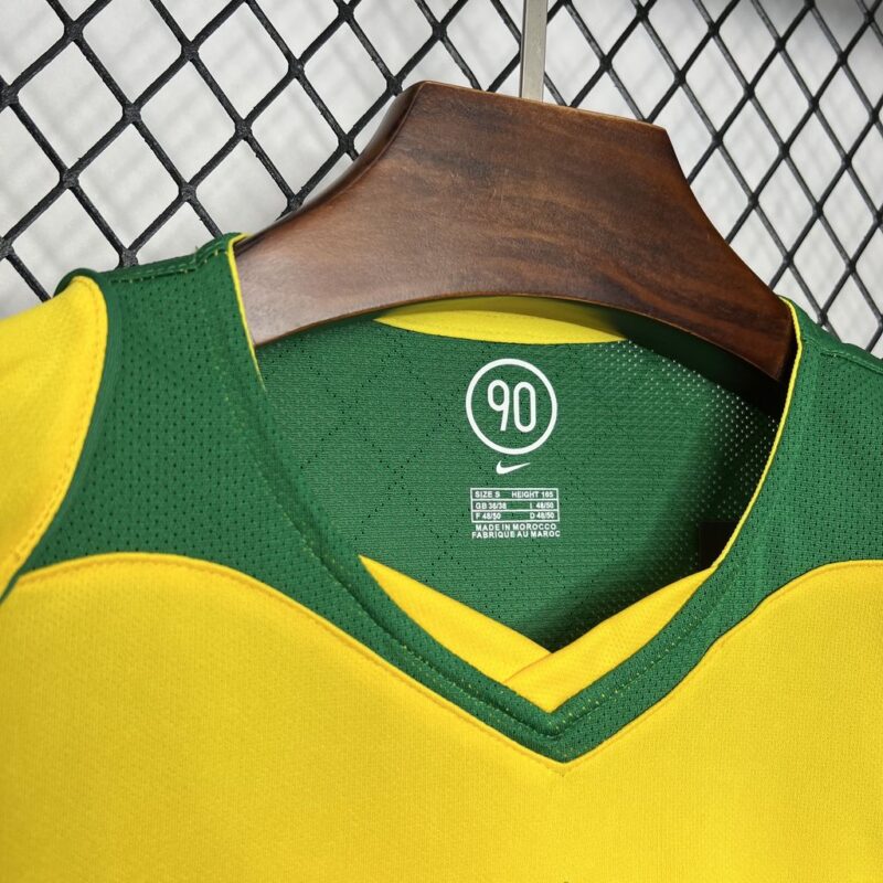 2004 Brazil Home Retro Soccer Jersey - Image 3