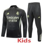 25-26 RMA Grey green Kids Half Pull Tracksuit #E25139(童装)(半拉链)