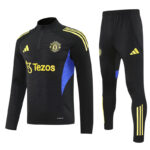 25-26 Man Utd Black Half Pull Tracksuit (半拉链)
