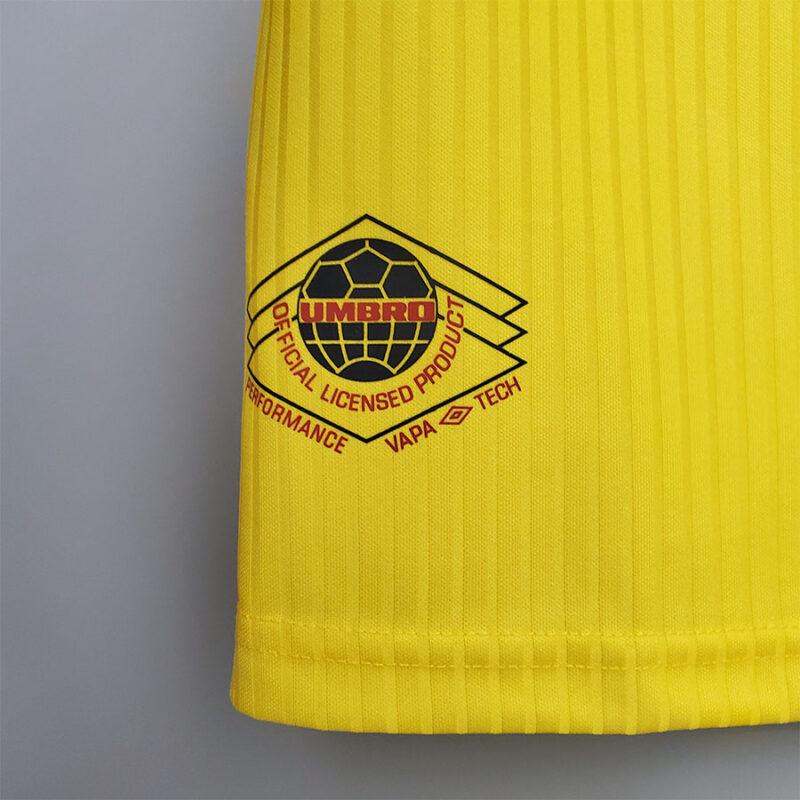 1994-1996 Scotland Yellow Retro Soccer Jersey - Image 8