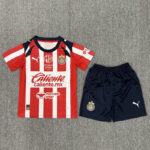 25-26 Chivas Home Kids Soccer Jersey