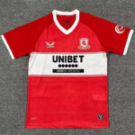 25-26 Middlesbrough Home Fans Soccer Jersey