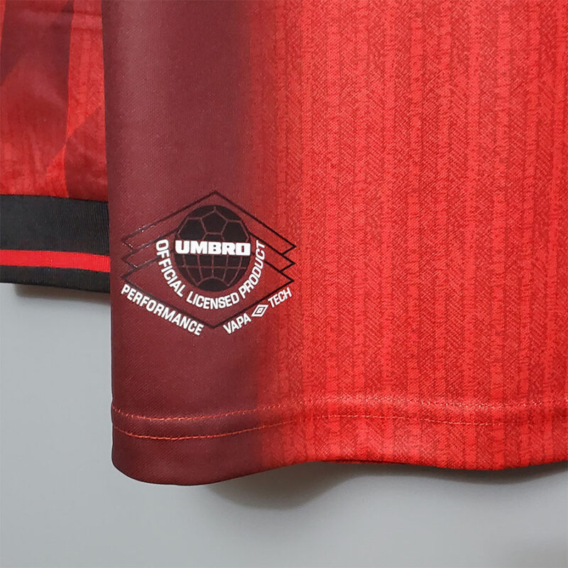 1996 Man Utd Home Long Sleeve Retro Soccer Jersey (长袖) - Image 6
