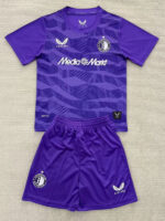 25-26 Feyenoord Purple Goalkeeper Kids Soccer Jersey