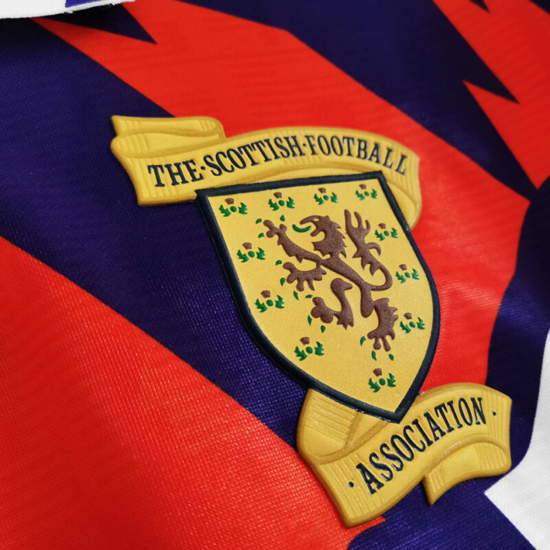 1991-1993 Scotland White Retro Soccer Jersey - Image 5