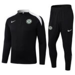 25-26 CHE Black Half Pull Tracksuit (半拉链)