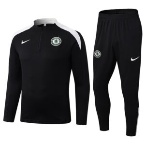 25-26 CHE Black Half Pull Tracksuit (半拉链)