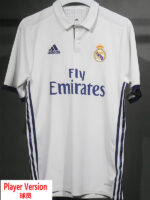 2016-2017 RMA Home Player Version 球员 Retro Soccer Jersey