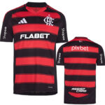 25-26 Flamengo Home Print Sponsor Fans Soccer Jersey