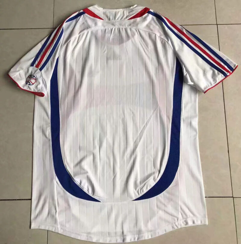2006 France Away White Retro Soccer Jersey(带胸前小字) - Image 2