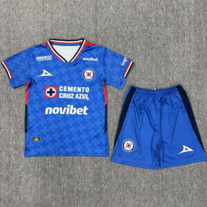 25-26 Cruz Azul Home Kids Soccer Jersey