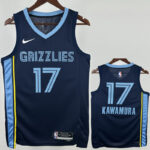 22-23 Grizzlies KAWAMURA #17 Royal blue Top Quality Hot Pressing NBA Jersey