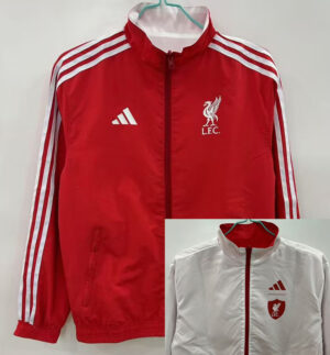 25-26 LIV Red & White Double Sided Windbreaker (双面风衣)