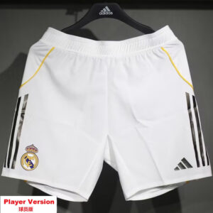 25-26 RMA Home Player Version Shorts Pants (High Quality)(球员短裤)