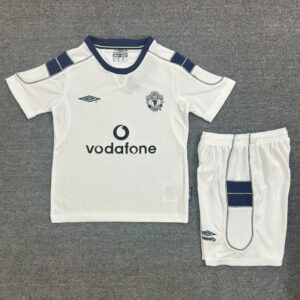 2000-2001 Man Utd Away Kids Retro Soccer Jersey