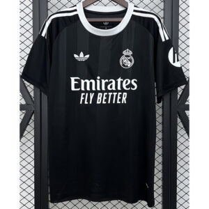 25-26 RMA Black GoalKeeper Fans Soccer Jersey