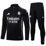 25-26 RMA Black Half Pull Tracksuit #B2501(半拉链)