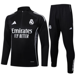 25-26 RMA Black Half Pull Tracksuit #B2501(半拉链)