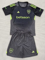 25-26 Boca Juniors Black GoalKeeper Kids Soccer Jersey