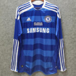 2011-2012 CHE Home Retro Long Sleeve Soccer Jersey(带决赛字) (长袖)