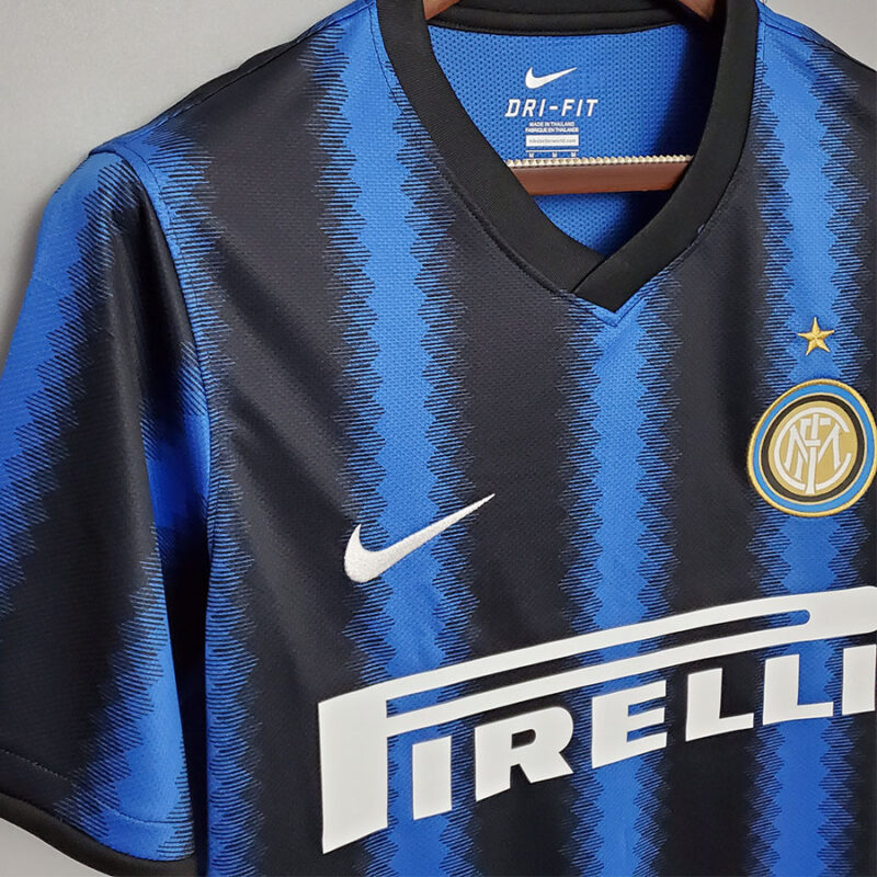2010-2011 INT Home Retro Soccer Jersey - Image 3