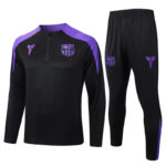 25-26 BAR Black Half Pull Tracksuit #B2558(半拉链)