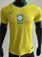 25-26 Brazil Home Player Version Soccer Jersey #带星