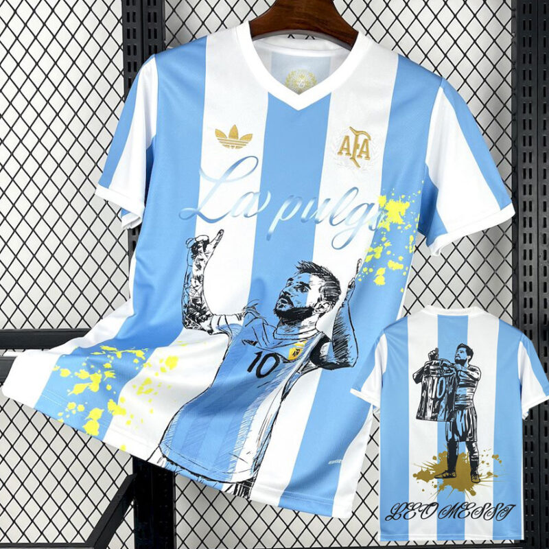 25-26 Argentina Cartoon Special Edition Fans Soccer Jersey - Image 4