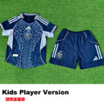 25-26 Algeria Royal blue Special Edition Kids Player Version Soccer Jersey (球员童装)