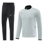 2025 NK Grey Half Pull Tracksuit #NB09 (半拉链)