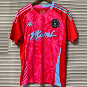 24-25 Inter Miami Red Special Edition Fans Soccer Jersey (红树叶)