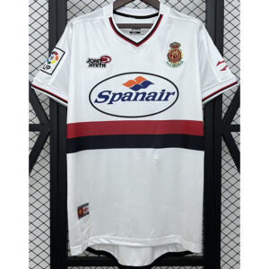 2001-2002 Mallorca White Retro Soccer Jersey (带章)