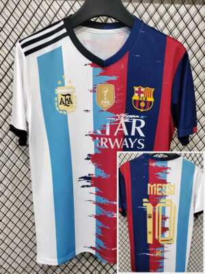 25-26 MESSI #10 Special Edition Fans Soccer Jersey (右蓝白)