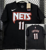 T201 Nets IRVING #11 Black High Quality Casual T-Shirt