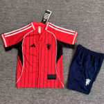 25-26 Man Utd Red Casual Edition Kids Baseball Jersey